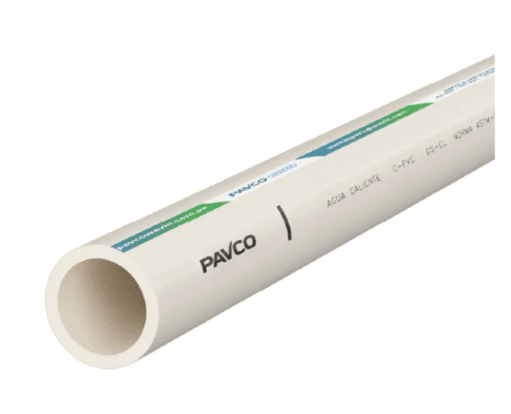 Tubo x 5m 1/2 CPVC - Agua caliente Pavco